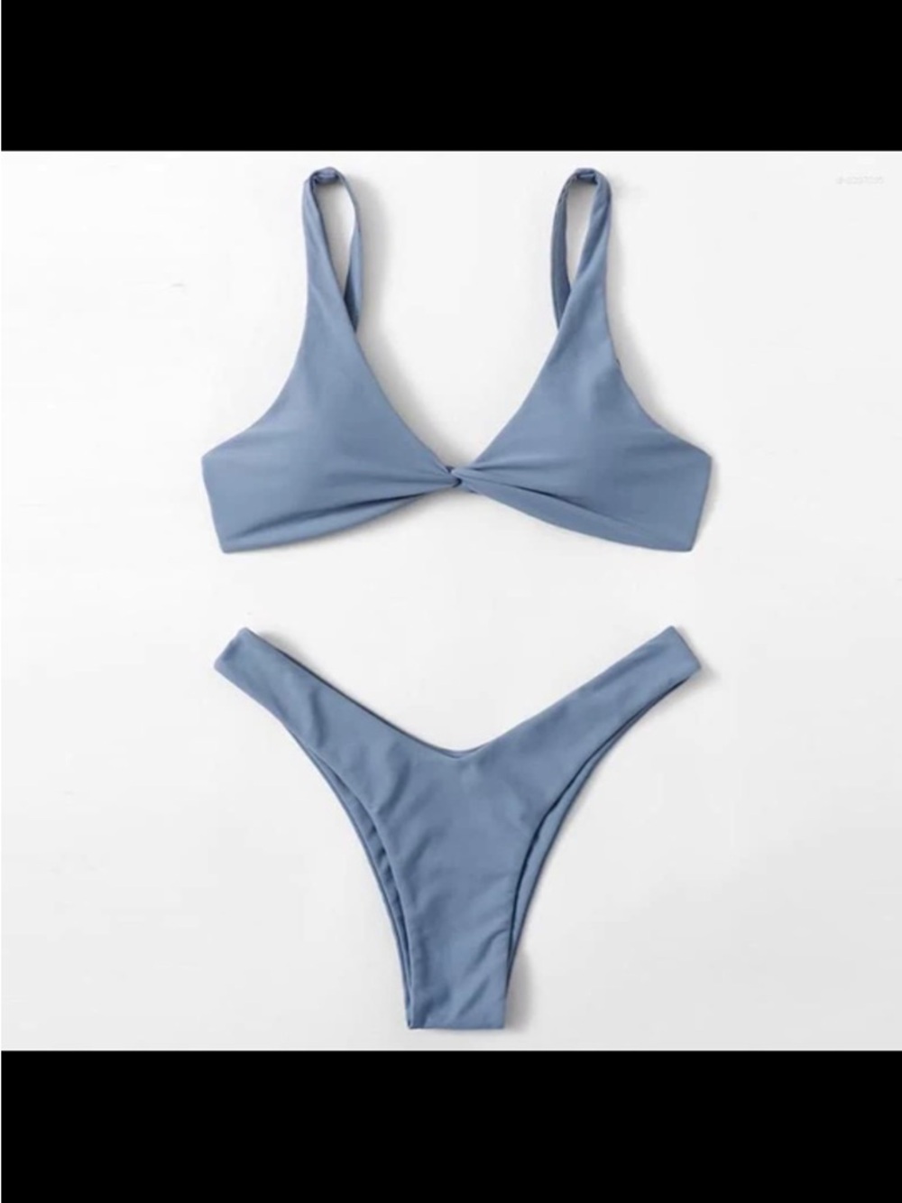 SHEIN blue gray bikini set. Size small